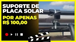MELHOR E MAIS BARATO SUPORTE DE PLACA SOLAR PARA KOMBI