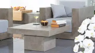 Dessau Concrete Coffee Table and Chairs by Kos Design