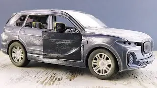 10 Minutes BMW Restoration Abandoned | Damaged BMW X7 Restoration Step by Step | Model Cars