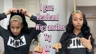 I tried a headband wig again !! Easy & efficient wigs || julia hair
