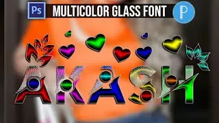 How To Make New Colourful Glass Font With Color Dots In Ps Touch 2021 | Zarraq Creation