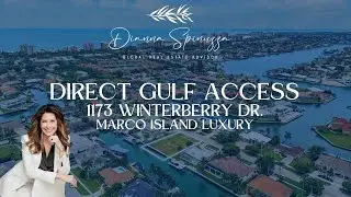 Marco Island Direct Gulf Access Waterfront Lot | 1173 Winterberry | Southern Exposure