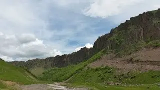Mount Elbrus north side. Gili-Su springs