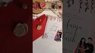 DIY Invitation Card❤️💌 #weddinginvitation #shorts #diy #vintage #viral #royal #wedding #artandcraft