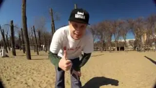 Slackline Installation - Time lapse