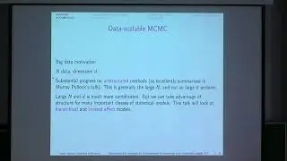 SINW01 | Prof. Gareth Roberts | Optimisation and complexity for Gibbs samplers