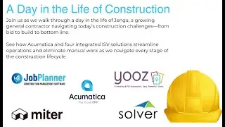 Acumatica - A Day in the Life - Construction