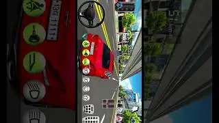 Red Sedan Cruising Through City Traffic | Daily Drive Vibes - 3D Driving Class #gaming #luxurycar