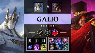 Galio Mid vs Twisted Fate - TW Challenger Patch 25.17