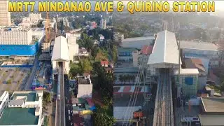 Две станции сейчас выглядят так: обновление информации о станциях MRT7 Mindanao Avenue и Quirino.