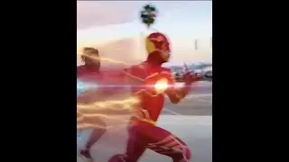 The Flash vs. &ldquo;Kid&rdquo; 🏃🏽&zwj;♂️💨 Would you race me? 👀 #vfx #theflash #cosplay #dcuniverse #barryallen