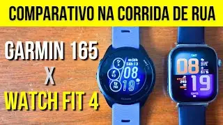 GARMIN 165 vs HUAWEI WATCH FIT 4 na Corrida de Rua #compare