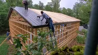 How to install pole barn roof metal