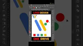 Google Wear Os Logo Design in Illustator #illustrator #googlelogo #logo #shorts