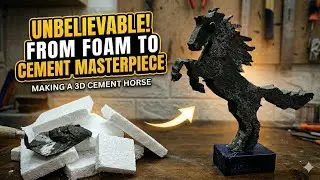 IUnbelievable! I Turned Trash FOAM into an Expensive CEMENT Masterpiece! 😱