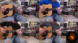 Fragment in Drop D - Four Guitars (2 Standard + 2 Nashville) - Left/Right