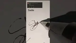 Sadia name art signature. Sign S. #sign #signature #nameart #lettersign #namesign