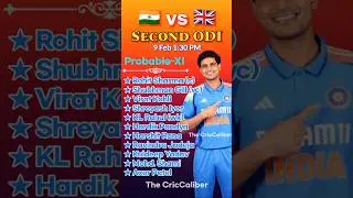 2 ODI PLAYING 11 IND VS ENG| #shorts