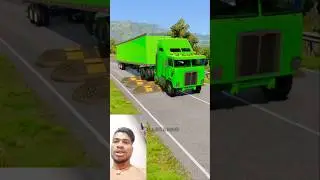 Cars & Cement Trucks &pound; City Buses VS 3 big Speed bump New VS 🔥🔥