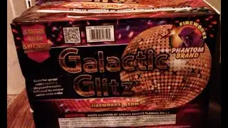 GALACTIC GLITZ BY (PHANTOM BRAND FIREWORKS) 500 GRAM FOUNTAIN/CAKE (THROWBACK BANGER)