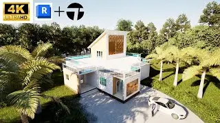 Revit + Twinmotion  | Modern House 3D Walkthrough | ArchRender #4 | 4K Render