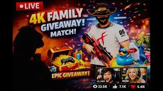 ROAD TO 4K FAMILY DAY 10 Free Fire Live TAMIL🔥 Play With Subscribers | Giveaway Matches #freefire
