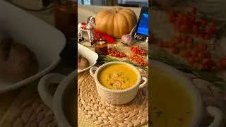 🎃Осенний тыквенный суп за 50 мин #рецепты #recipe #shorts #быстрыерецепты #простойрецепт