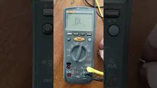 fluke 1587 problem reading resistance