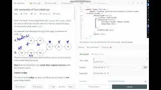 Leetcode Problem-120 | Intersection of two linked lists | Dry Run | Java and C++ solution.