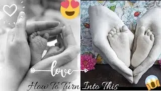 How To Make Baby Footprints At Home | Cool Smurfs