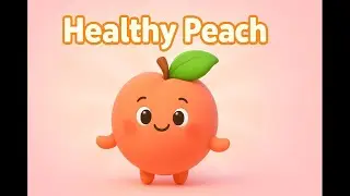 Little Peach Song 🍑 | Soft & Sweet Fruit Friends Summer Series | Toddler Learning Music
