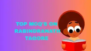 @Thedestinedpen MCQ'S ON RABINDRANATH TAGORE INDIAN ENGLISH WRITER UGC NET SET EXAM 