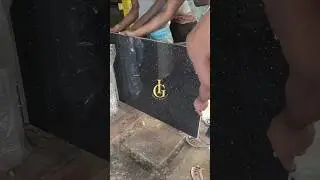 Black galaxy granite #steelgraygranite #blackcountertops #blackgranite #kitchencountertopgranite