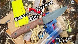 Survive Knives EDC-4 in Magnacut Hard Use Demonstration‼️🔥🔪🇺🇸 One Badass MOFO‼️💪