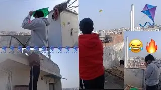 2nd part kite flying👆|| khatro da khiladi coach saab || saree ptang hi vddd te manav ne bina dor de🔥