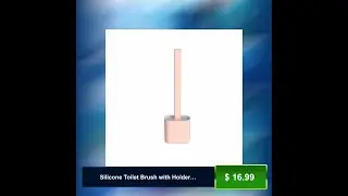 Silicone Toilet Brush with Holder - Innovative Home & Kitchen Gadget