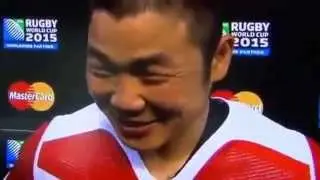 No English - Fumiaki Tanaka Interview - 2015 Rugby World Cup