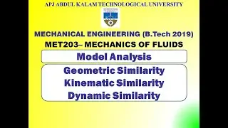 Model Analysis & Types of Similarities | KTU - ME - MET 203 MOF | Module 5 | Part 8
