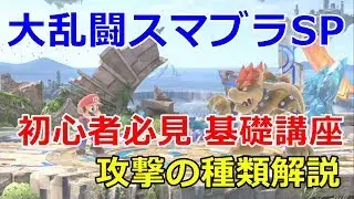 【スマブラSP】 初心者必見 基礎講座 攻撃の種類解説【大乱闘スマッシュブラザーズ SPECIAL】