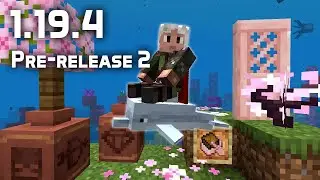 News in Minecraft 1.19.4 Pre-release 2: Bug Fixes! Better Pots! Dolphin Riding!