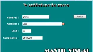 Validar Textbox Con ErrorProvider y Validating - Visual Studio C#
