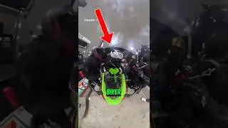 Creep Jumps on Girl Biker&rsquo;s Bike&hellip; Big Mistake 😳🔥