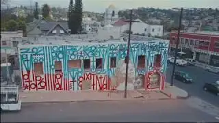 Retna X Vhils in Echo Park