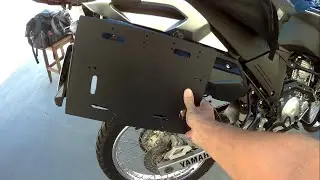 Protetor de alforge, escapamento tenere 250. Video 01