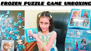Unboxing Frozen Puzzle game | Toy unboxing | Disney World | indoor games | puzzle games