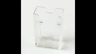 Clip Back Portrait Business Card Holder