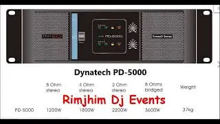 Dynatech PD-5000 I Dual Channel Power Amplifier I 5000 Watt I DJ Amplifier || Rimjhim Dj Lights