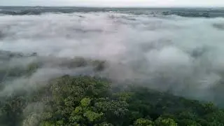 Tiskilwa, IL   Foggy morning from above