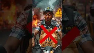 10 Minutes Food Delivery BANNED in India? 😱 #shorts