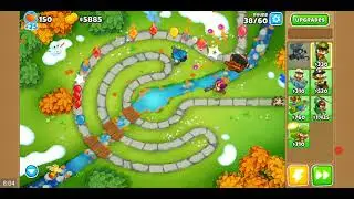 BLOONS TD 6 PARK PATH MAP ON MEDIUM MILITARY ONLY MODE HERO GWENDOLIN